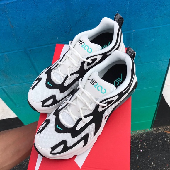 New Nike Air Max 200 Black and White and Teal - Picture 4 of 7